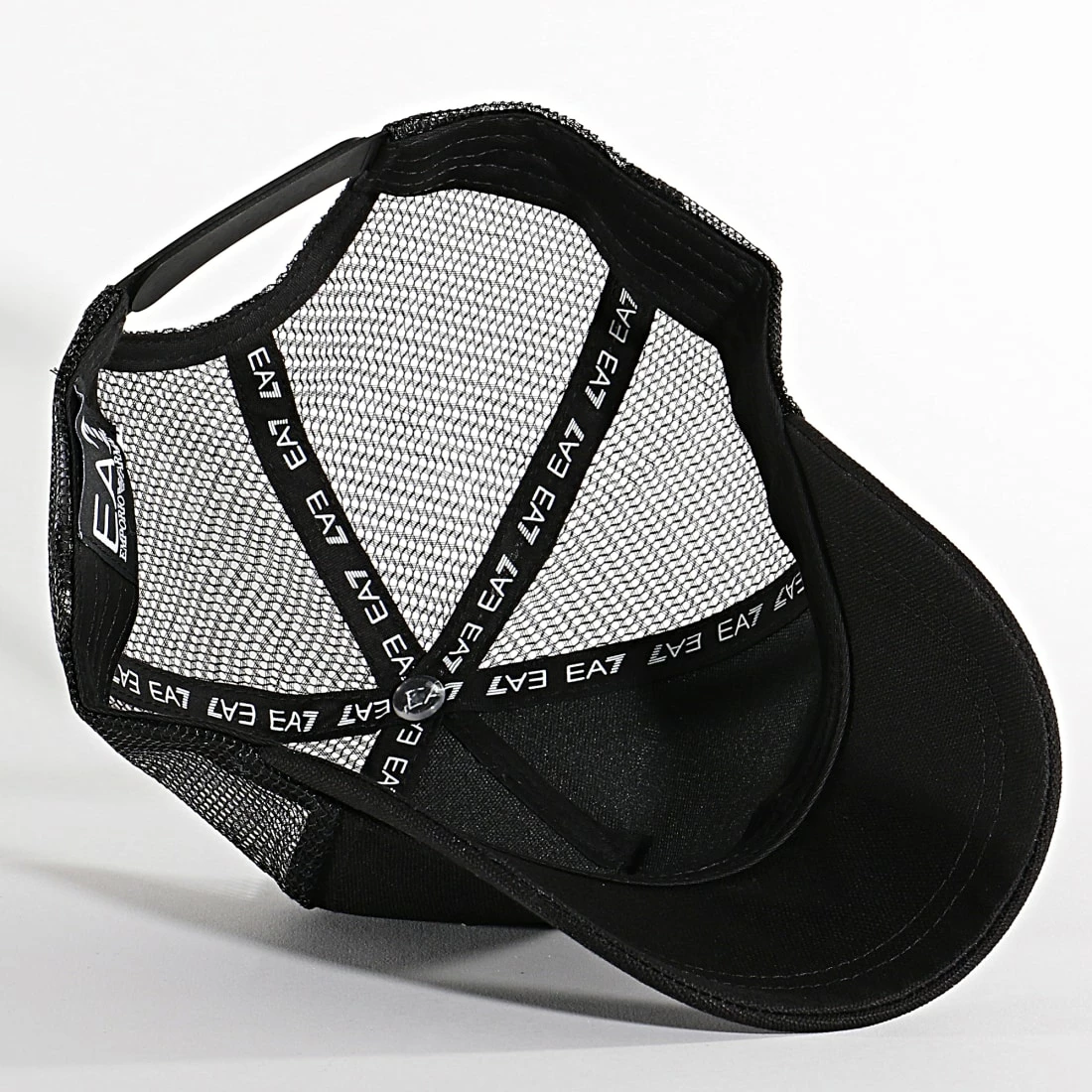 Grosses soldes 😉 Casquette Trucker 245020 CC999 Noir de EA7 Emporio Armani 💯 – Image 4