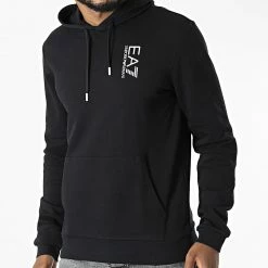 Grosses soldes 😍 Sweat Capuche 6LPM57-PJHDZ Noir de EA7 Emporio Armani ❤️
