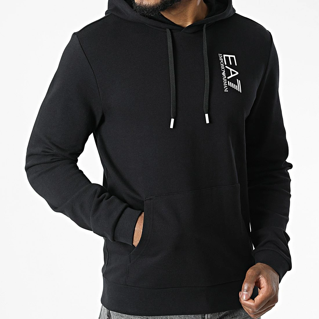 Grosses soldes đ Sweat Capuche 6LPM57-PJHDZ Noir de EA7 Emporio Armani â€ïž â Image 3