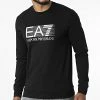 Coupon 🥰 Sweat Crewneck 6LPM60-PJ05Z Noir Argenté de EA7 Emporio Armani ⌛