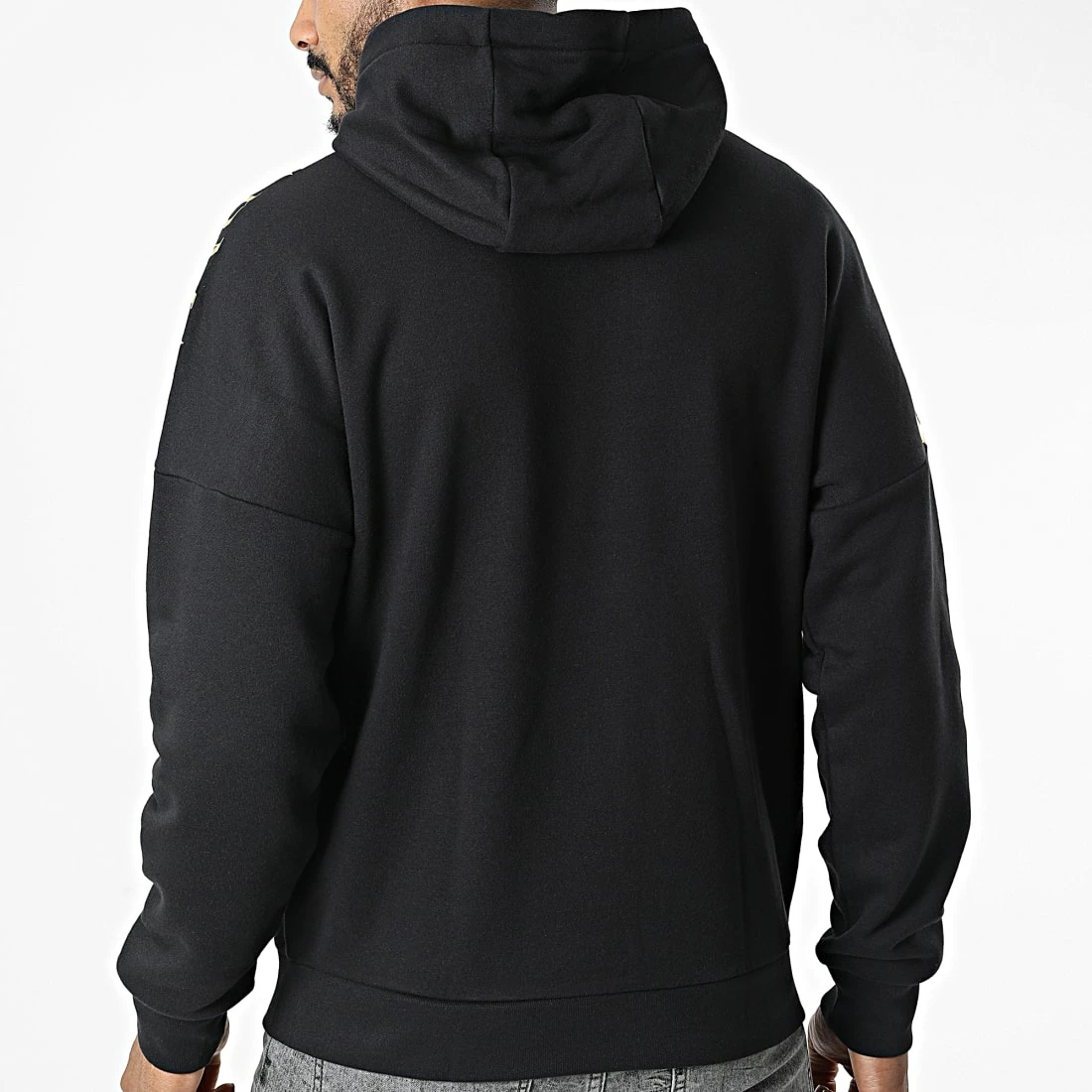De gros 🔔 Sweat Zippé Capuche 6LPM56-PJHLZ Noir Doré de EA7 Emporio Armani 🎉 – Image 4