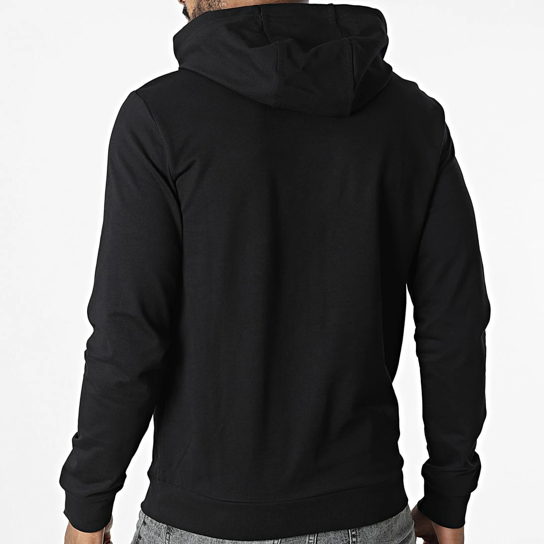 Grosses soldes 🧨 Sweat Capuche 6LPM62-PJ05Z Noir Argenté de EA7 Emporio Armani ✨ – Image 4