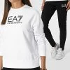 Budget 🌟 Ensemble De Survetement Femme 6LTV57-TJCQZ Noir Blanc de EA7 Emporio Armani ❤️