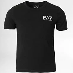 Vente flash 👍 Tee 👚 Shirt Enfant 8NBT51 Noir de EA7 Emporio Armani 💯