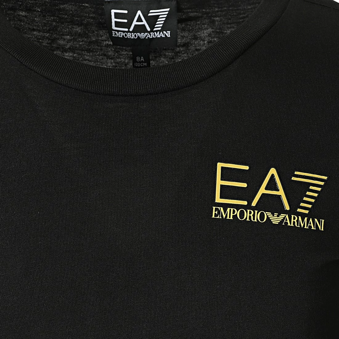 Meilleure vente 🔔 Tee 👚 Shirt Manches Longues Enfant 8NBT52 Noir de EA7 Emporio Armani ✔️ – Image 2