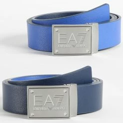 Meilleure affaire 🛒 Ceinture Réversible 245524 8A693 Bleu Marine Bleu Roi de EA7 Emporio Armani 😀