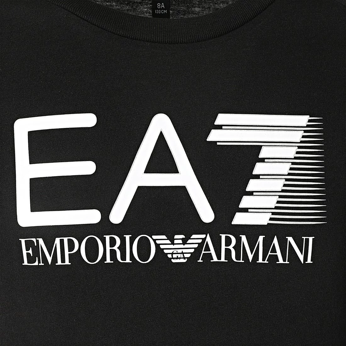 Acheter ⭐ Tee 👕 Shirt Manches Longues Enfant 6LBT54 Noir de EA7 Emporio Armani ✨ – Image 2
