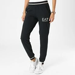 Le moins cher 💯 Pantalon Jogging Femme 6LTP59 Noir Doré de EA7 Emporio Armani 💯