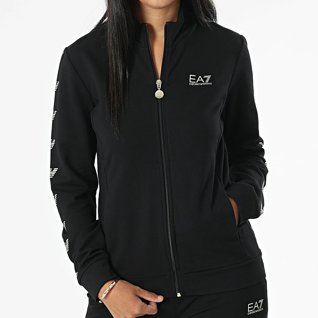 Tout neuf 😍 Ensemble De Survetement Femme 6LTV68 Noir Doré de EA7 Emporio Armani 🎁 – Image 3