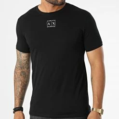 Meilleure vente 👍 Tee 👕 Shirt 6LZTAA-ZJA5Z Noir de EA7 Emporio Armani 🧨