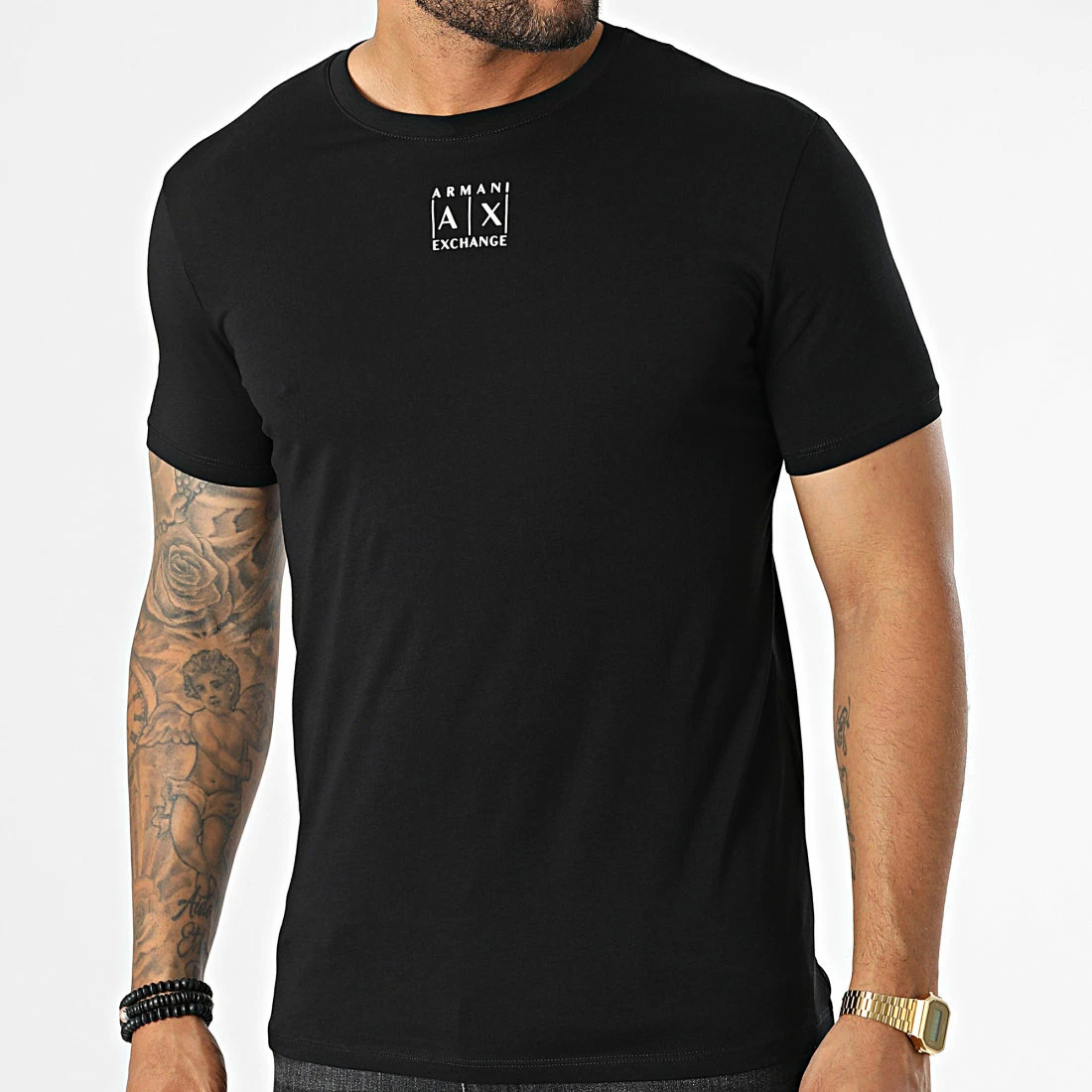 Meilleure vente 👍 Tee 👕 Shirt 6LZTAA-ZJA5Z Noir de EA7 Emporio Armani 🧨