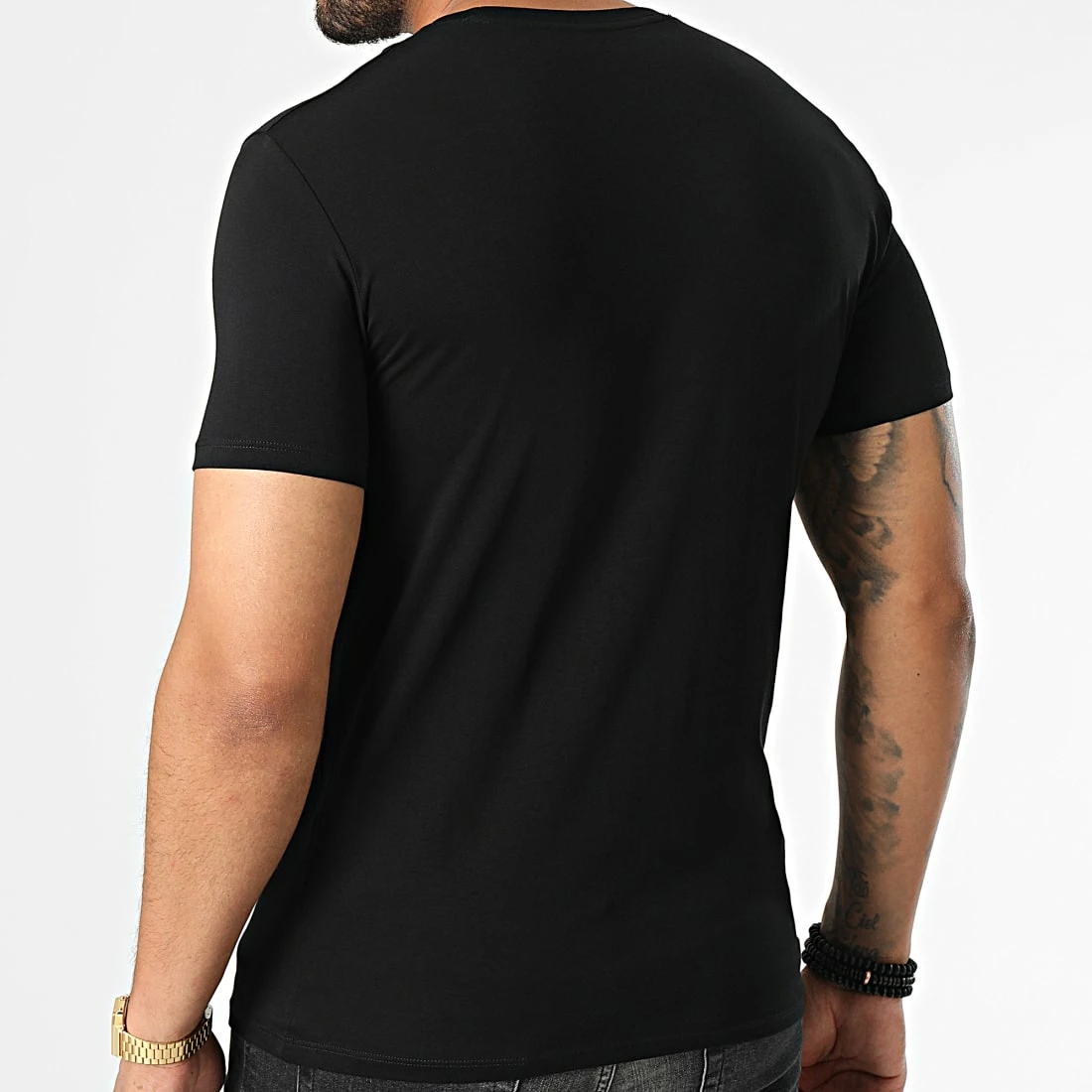 Meilleure vente 👍 Tee 👕 Shirt 6LZTAA-ZJA5Z Noir de EA7 Emporio Armani 🧨 – Image 4