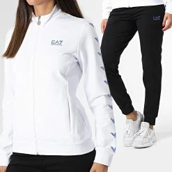 Meilleure affaire 🎉 Ensemble De Survetement Femme 6LTV68 Noir Blanc de EA7 Emporio Armani 🔔