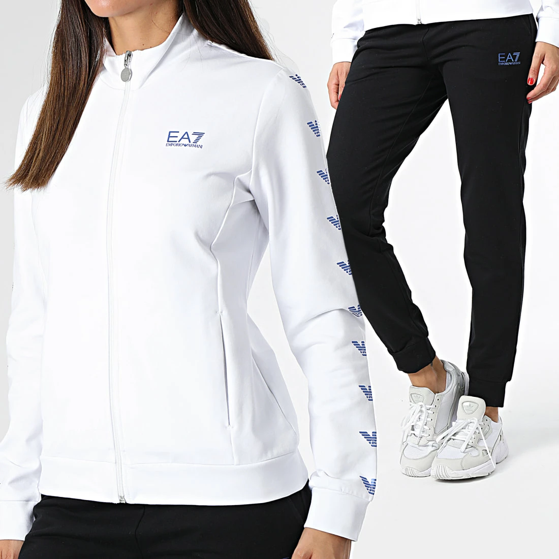 Meilleure affaire 🎉 Ensemble De Survetement Femme 6LTV68 Noir Blanc de EA7 Emporio Armani 🔔