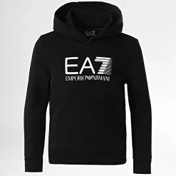 Tout neuf 😉 Sweat Capuche Enfant 6LBM58-BJEXZ Noir de EA7 Emporio Armani 👏