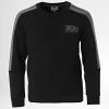 Vente flash 😀 Sweat Crewneck A Bandes Enfant 6LBM62-BJEXZ Noir de EA7 Emporio Armani 👍