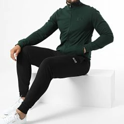 Tout neuf ⭐ Ensemble De Survêtement 8NPV51-PJ05Z Vert Noir de EA7 Emporio Armani 🎁