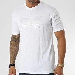 Meilleur prix ⭐ Tee 👕 Shirt 6LPT09 Blanc de EA7 Emporio Armani 🤩