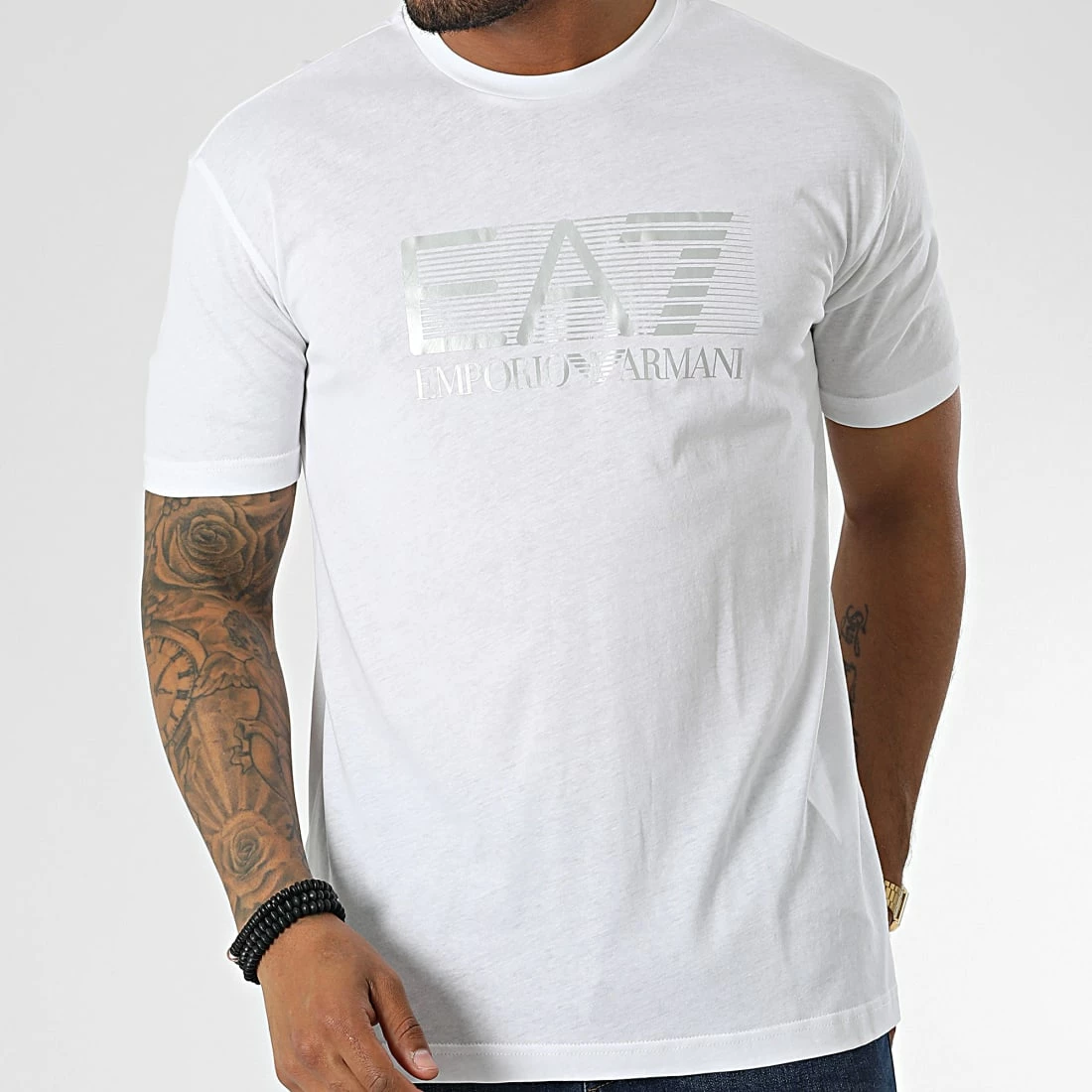 Meilleur prix ⭐ Tee 👕 Shirt 6LPT09 Blanc de EA7 Emporio Armani 🤩 – Image 3