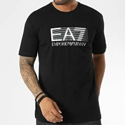 Promo 😀 Tee 👕 Shirt 6LPT09 Noir de EA7 Emporio Armani 💯