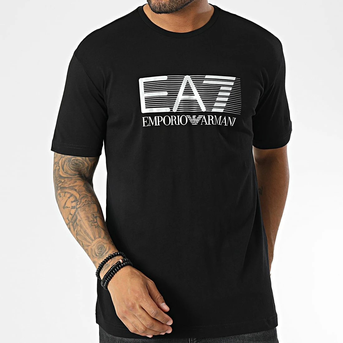 Promo 😀 Tee 👕 Shirt 6LPT09 Noir de EA7 Emporio Armani 💯