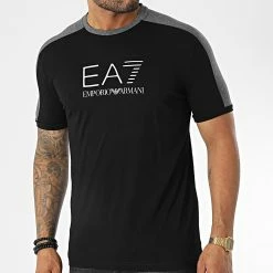 Vente flash 🛒 Tee 👕 Shirt 6LPT06 Noir de EA7 Emporio Armani 🤩
