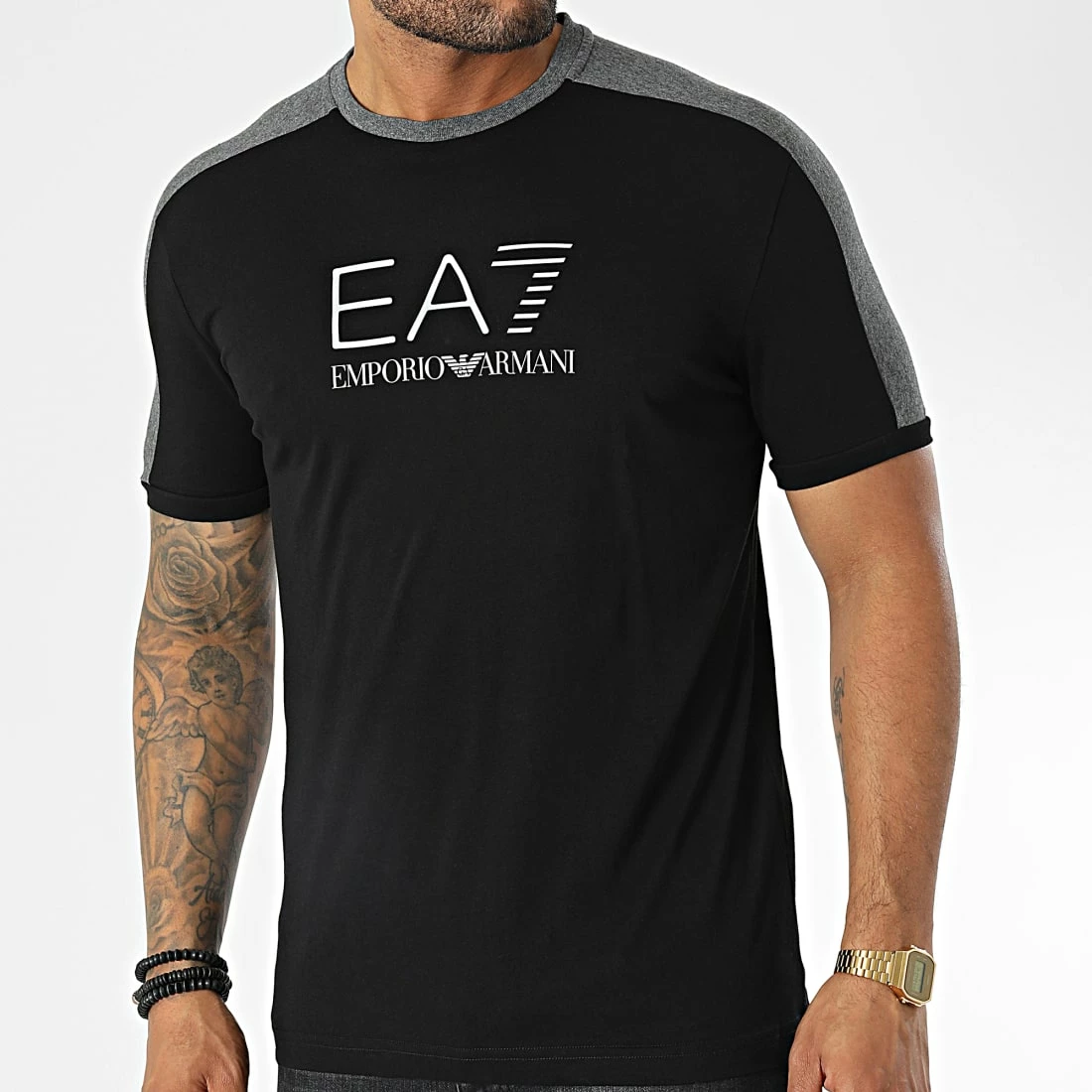Vente flash 🛒 Tee 👕 Shirt 6LPT06 Noir de EA7 Emporio Armani 🤩