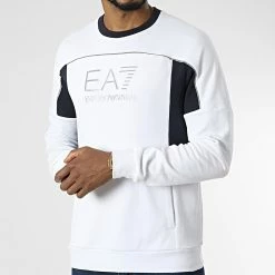 Tout neuf 😍 Sweat Crewneck 6LPM17 Blanc de EA7 Emporio Armani ⌛