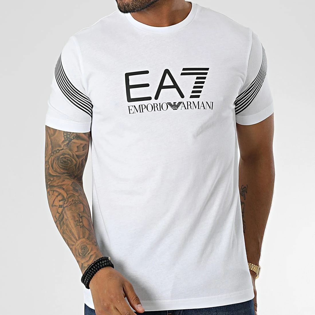 Bon marché 😍 Tee 👕 Shirt 6LPT03 Blanc de EA7 Emporio Armani 🔔 – Image 3