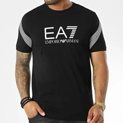 Vente flash 👏 Tee 👕 Shirt 6LPT03 Noir de EA7 Emporio Armani 😍