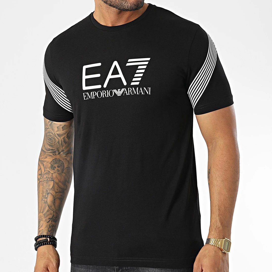 Vente flash 👏 Tee 👕 Shirt 6LPT03 Noir de EA7 Emporio Armani 😍 – Image 3