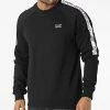Promo 👏 Sweat Crewneck A Bandes 6LPMAB Noir de EA7 Emporio Armani 🔥