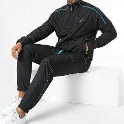 Grosses soldes 🤩 Ensemble De Survetement 6LPV03 Noir Iridescent de EA7 Emporio Armani 🔥