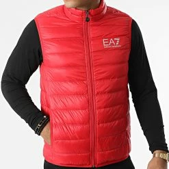 Nouveau 🔥 Doudoune Sans Manches 8NPQ01-PN29Z Rouge de EA7 Emporio Armani 🛒
