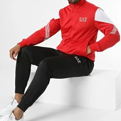 Promo ✔️ Ensemble De Survetement 6LPV59 Rouge de EA7 Emporio Armani 👏