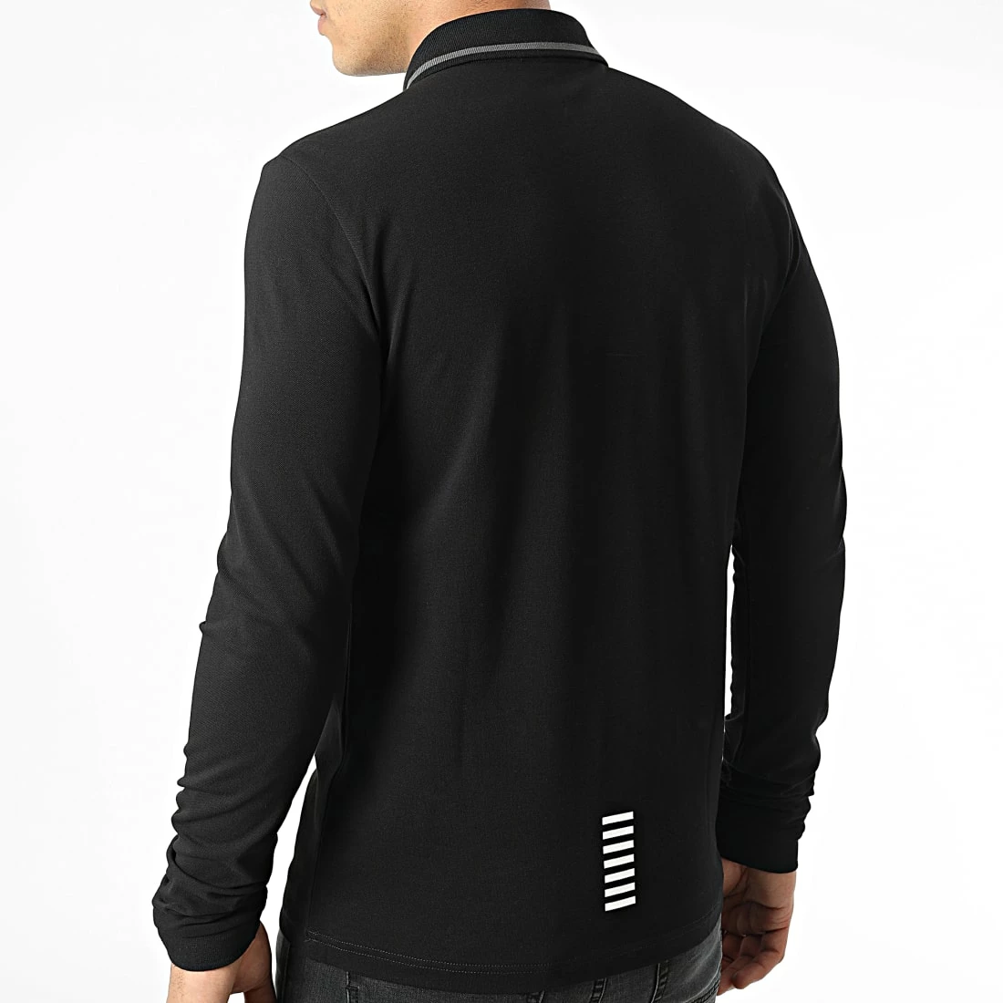 Meilleure vente 😉 Polo Manches Longues 8NPF07-PJ04Z Noir de EA7 Emporio Armani 🤩 – Image 4