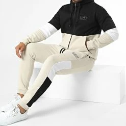 Tout neuf 🥰 Ensemble De Survetement 6LPV54 Noir Beige de EA7 Emporio Armani 🤩