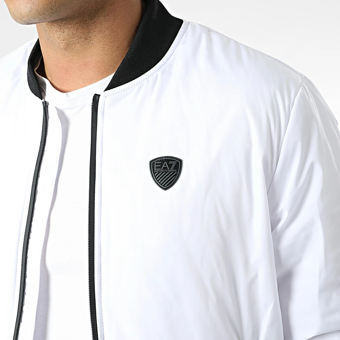 Nouveau ⌛ Veste Bomber 8NPB10 Blanc de EA7 Emporio Armani 🎉 – Image 2