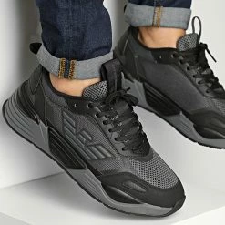 Tout neuf 🔥 Baskets X8X070-XK165 Black Iron Gate de EA7 Emporio Armani ⌛