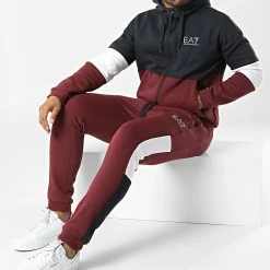 Offres ✨ Ensemble De Survetement 6LPV54 Bordeaux Bleu Marine de EA7 Emporio Armani 👍