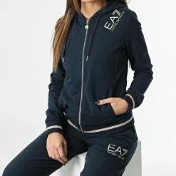 Meilleur prix 😉 Ensemble De Survetement Femme 6LTV61-TJCQZ Bleu Marine de EA7 Emporio Armani 🤩