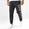 Sortie ✔️ Pantalon Jogging 8NPPC3-PJ05Z Noir Blanc de EA7 Emporio Armani 💯