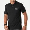 Remise 👍 Polo Manches Courtes 8NPF04-PJM5Z Noir Blanc de EA7 Emporio Armani 🛒