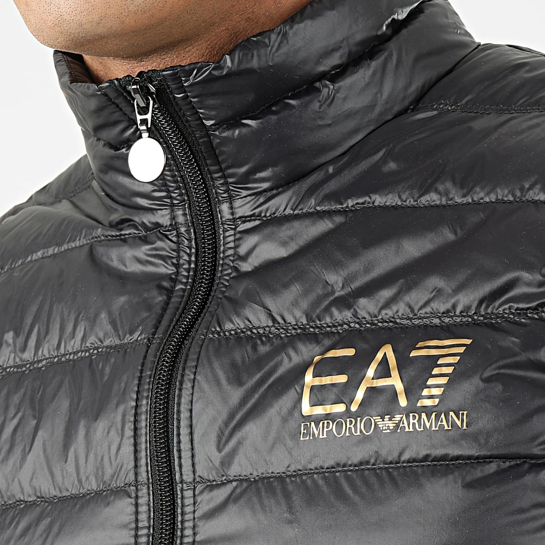 Le moins cher 😍 Doudoune Sans Manches 8NPQ01-PN29Z Noir Doré de EA7 Emporio Armani 🥰 – Image 2