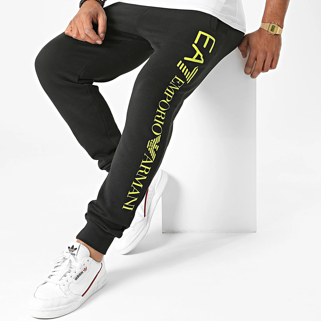 Tout neuf 🔔 Pantalon Jogging 8N99B5-PJ07Z Noir de EA7 Emporio Armani ✨ – Image 3
