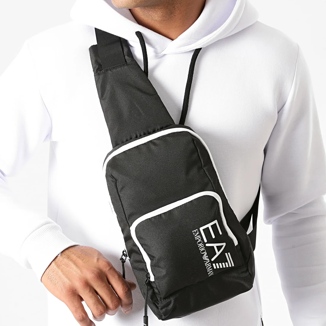 Coupon 🔥 Sacoche Pouch Bag 275970-CC980 Noir de EA7 Emporio Armani 🥰 – Image 3