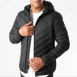 Offres 🔔 Doudoune Capuche 8NPB07-PNE1Z Noir de EA7 Emporio Armani ✨